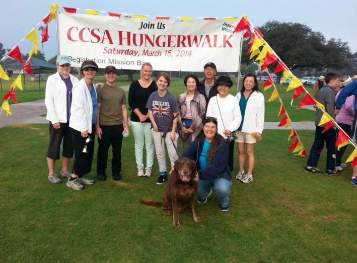 POVUCC walkers participating in CCSA Hunger Walk